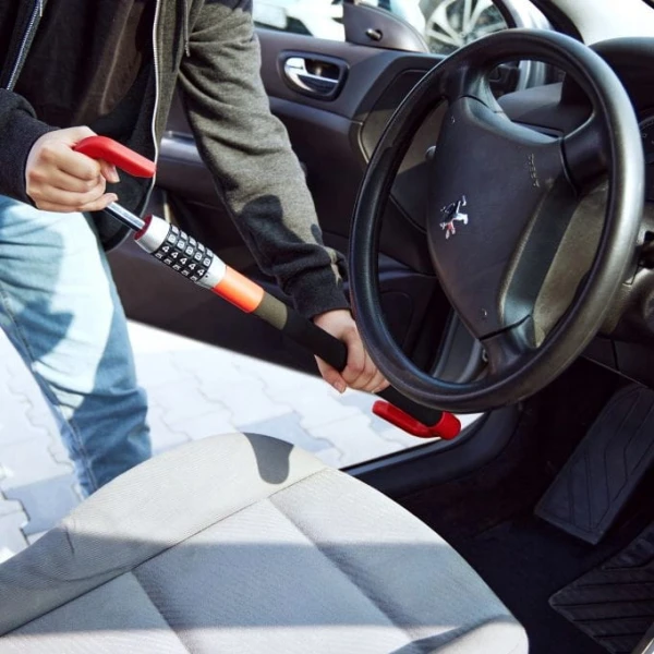 Relaxdays Blokada kierownicy z kombinacją cyfr