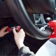 Relaxdays Blokada kierownicy z kombinacją cyfr