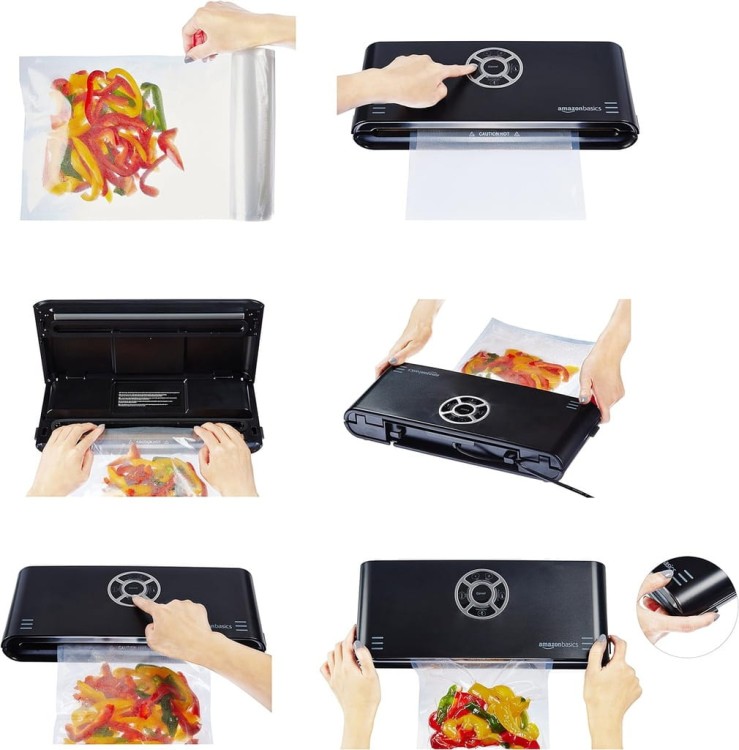 Próżniowa pakowarka żywności Amazon Basic VS2320 czarny