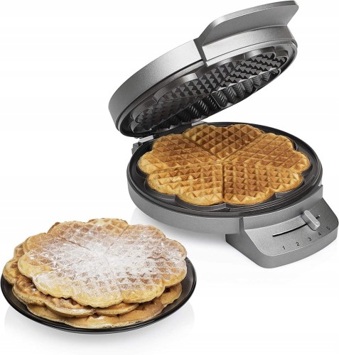 Gofrownica Princess Waffle Iron Deluxe 1200W srebrny/szary