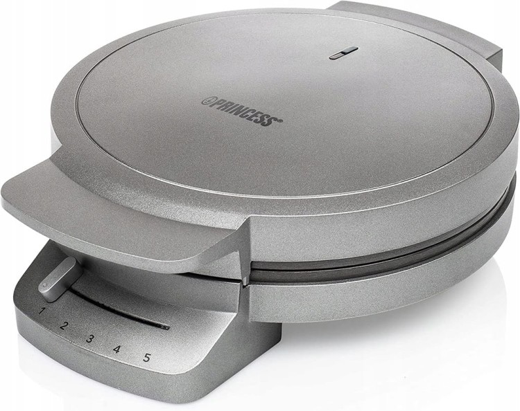 Gofrownica Princess Waffle Iron Deluxe 1200W srebrny/szary