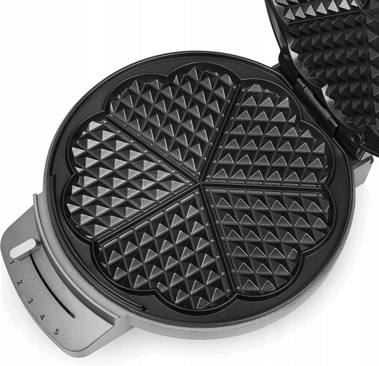 Gofrownica Princess Waffle Iron Deluxe 1200W srebrny/szary