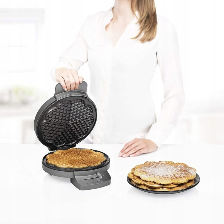 Gofrownica Princess Waffle Iron Deluxe 1200W srebrny/szary