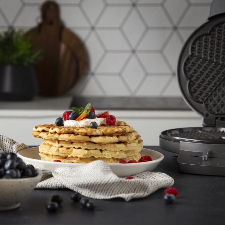 Gofrownica Princess Waffle Iron Deluxe 1200W srebrny/szary