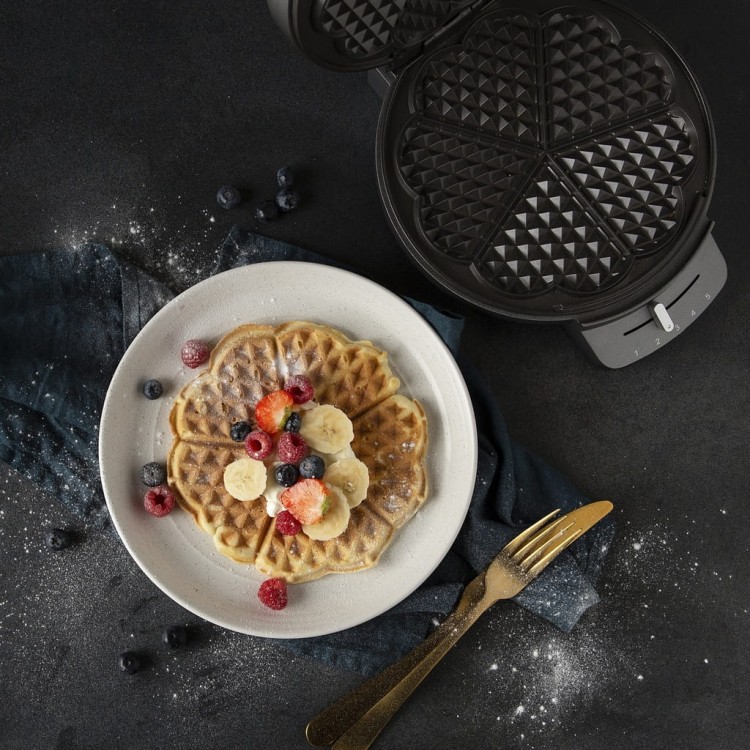 Gofrownica Princess Waffle Iron Deluxe 1200W srebrny/szary