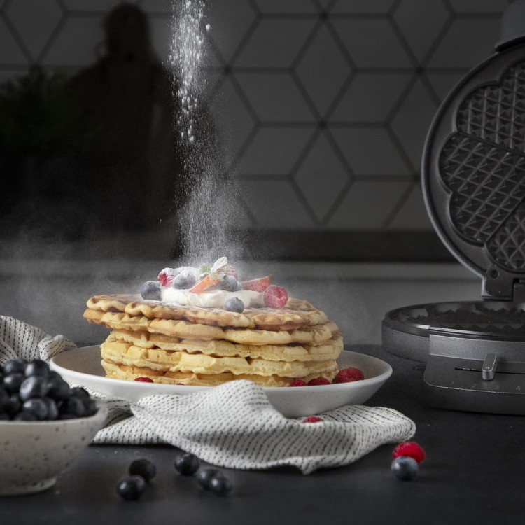 Gofrownica Princess Waffle Iron Deluxe 1200W srebrny/szary
