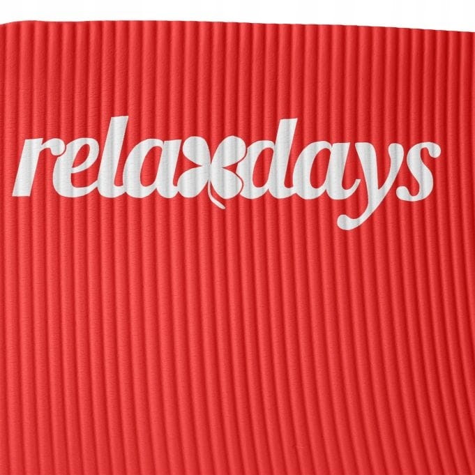 Mata gimnastyczna Relaxdays 180 cm x 60 cm czerwony