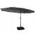 Parasol ogrodowy 451 x 243 cm szary Costway