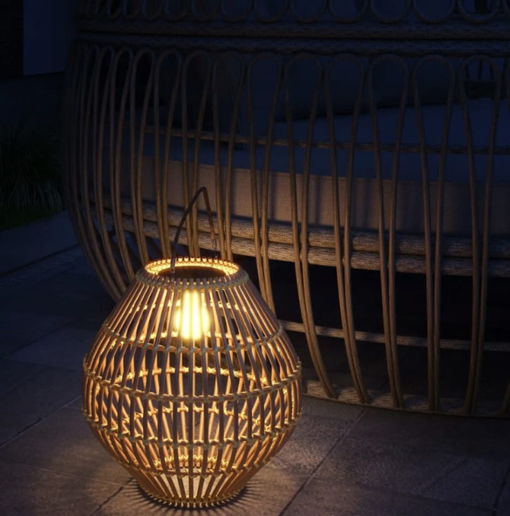 Lampa ogrodowa solarna z czujnikiem światła, wodoodporna Outsunny