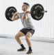 Ciężarek, obciążenie 1 x 20 kg, Standard Olimpijski, Guma, Czarny SPORTNOW