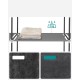 Szafa materiałowa 130 x 167 x 45 cm odcienie szarości SONGMICS