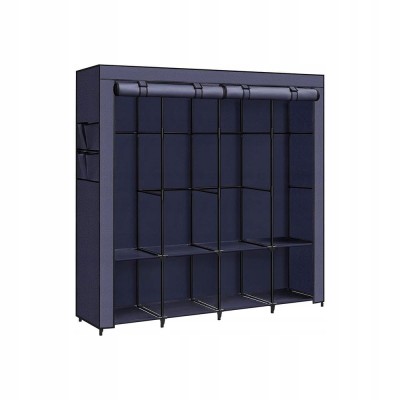 Szafa materiałowa 170 x 167 x 45 cm odcienie niebieskiego SONGMICS
