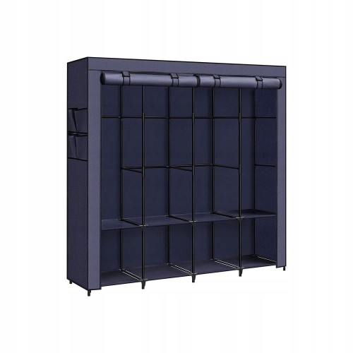 Szafa materiałowa 170 x 167 x 45 cm odcienie niebieskiego SONGMICS