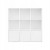 Regał typu cube, 6 półek + 3 szafki, 97,5 x 97,5 x 29 cm, biały VASAGLE