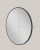 Lustro ścienne 76 cm, okrągłe, czarna metalowa rama SONGMICS