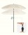 Parasol ogrodowy, plażowy z pokrowcem, 200 cm beżowy SONGMICS