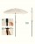 Parasol ogrodowy, plażowy z pokrowcem, 200 cm beżowy SONGMICS