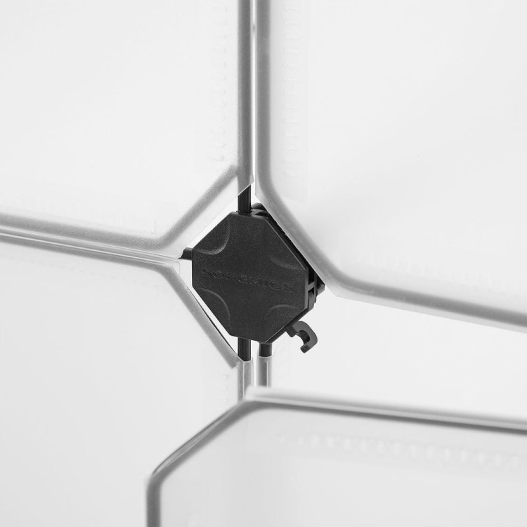 Regał modułowy, system 12 kostek, 93 x 31 x 123 cm, biały SONGMICS