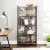 Regał na książki loft 154,5 x 74 x 30 cm, rustykalny brąz, metalowy VASAGLE