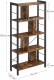 Regał na książki loft 154,5 x 74 x 30 cm, rustykalny brąz, metalowy VASAGLE