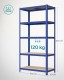 Regał magazynowy SONGMICS 200 x 100 cm, 5 półek, do 600 kg, niebieski