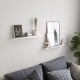 Pływająca półka ścienna 60 cm biała - zestaw 2 szt. SONGMICS