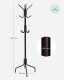 Wieszak na ubrania metalowy brązowy 12 haczyków 180 cm SONGMICS