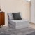 Rozkładana sofa 3w1 COSTWAY materac, kanapa, welur, szara