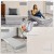 Rozkładana sofa 3w1 COSTWAY materac, kanapa, welur, szara