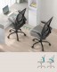Fotel biurowy ergonomiczny z podparciem lędźwiowym SONGMICS szary