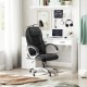 Fotel biurowy ergonomiczny SONGMICS z ekoskóry PU, do 150 kg, czarny