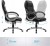 Fotel biurowy ergonomiczny SONGMICS z ekoskóry PU, do 150 kg, czarny