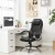 Fotel biurowy ergonomiczny SONGMICS z ekoskóry PU, do 150 kg, czarny