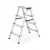 Drabina składana 4-stopniowa aluminiowa SONGMICS do 150 kg, lekka, stabilna