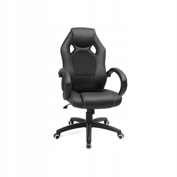 Fotel biurowy SONGMICS ergonomiczny, obrotowy, czarny