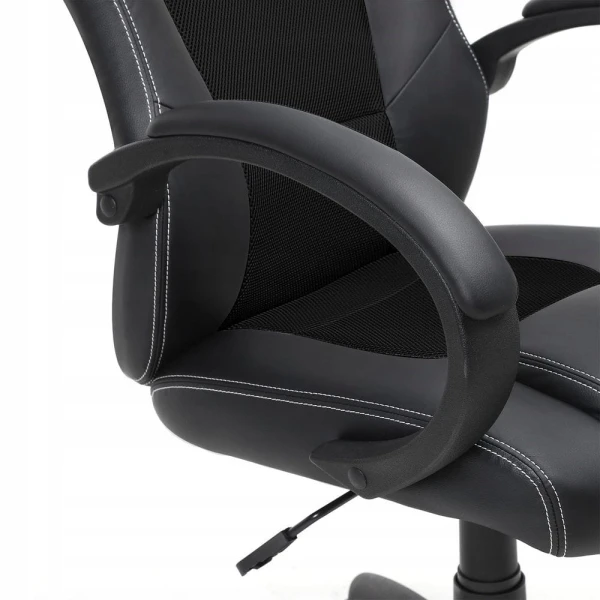 Fotel biurowy SONGMICS ergonomiczny, obrotowy, czarny