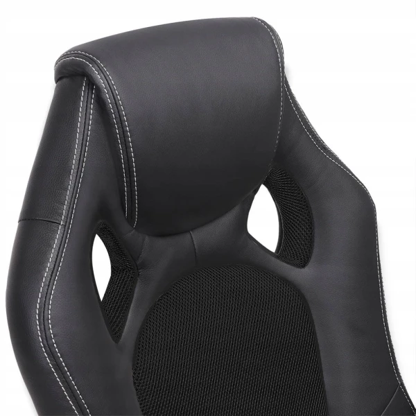 Fotel biurowy SONGMICS ergonomiczny, obrotowy, czarny