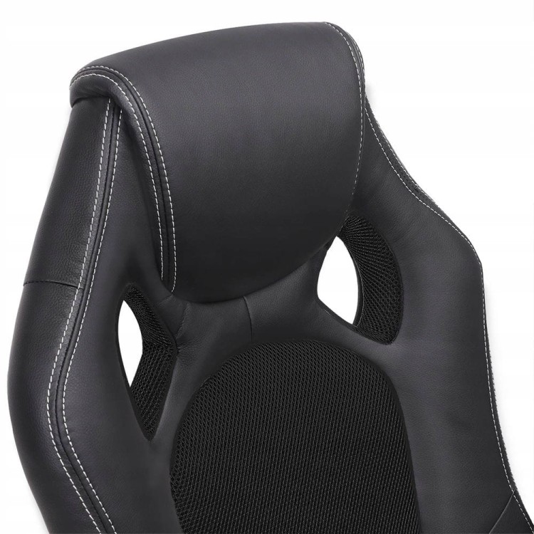 Fotel biurowy SONGMICS ergonomiczny, obrotowy, czarny