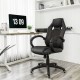 Fotel biurowy SONGMICS ergonomiczny, obrotowy, czarny