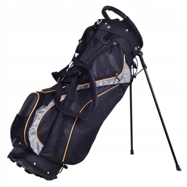 Torba golfowa z podpórką COSTWAY lekka torba na kije golfowe, 8 przegród