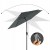 Parasol ogrodowy Ø 2 m - składany, szary, ochrona UV SONGMICS