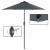 Parasol ogrodowy Ø 2 m - składany, szary, ochrona UV SONGMICS