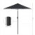 Parasol ogrodowy Ø 2 m - składany, szary, ochrona UV SONGMICS