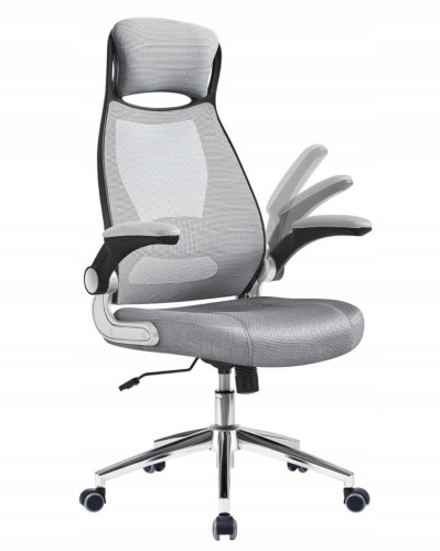 Ergonomiczny fotel biurowy SONGMICS regulowany, obrotowy, szary