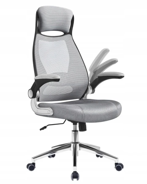 Ergonomiczny fotel biurowy SONGMICS regulowany, obrotowy, szary