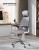 Ergonomiczny fotel biurowy SONGMICS regulowany, obrotowy, szary