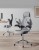 Ergonomiczny fotel biurowy SONGMICS regulowany, obrotowy, szary
