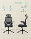 Ergonomiczny fotel biurowy SONGMICS regulowany, obrotowy, czarny