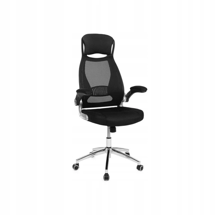 Ergonomiczny fotel biurowy SONGMICS regulowany, siatkowy, czarny