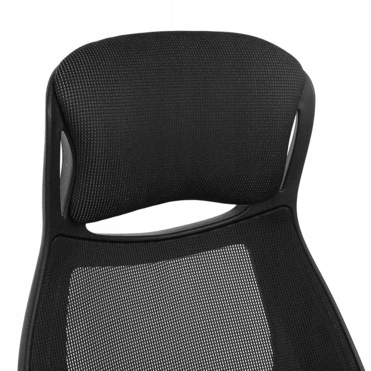 Ergonomiczny fotel biurowy SONGMICS regulowany, siatkowy, czarny